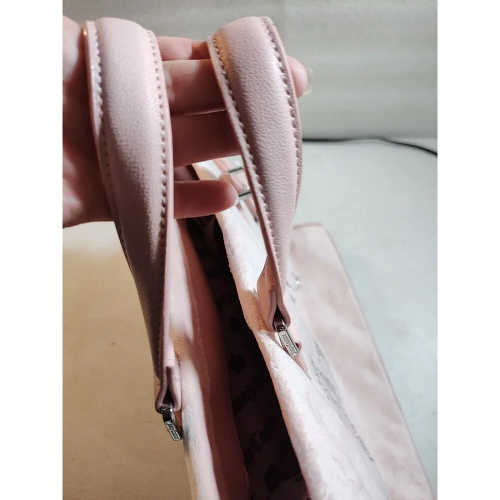 Juicy Couture Extra Spender Tote In Soft Pink Velvet Studded Logo (875)